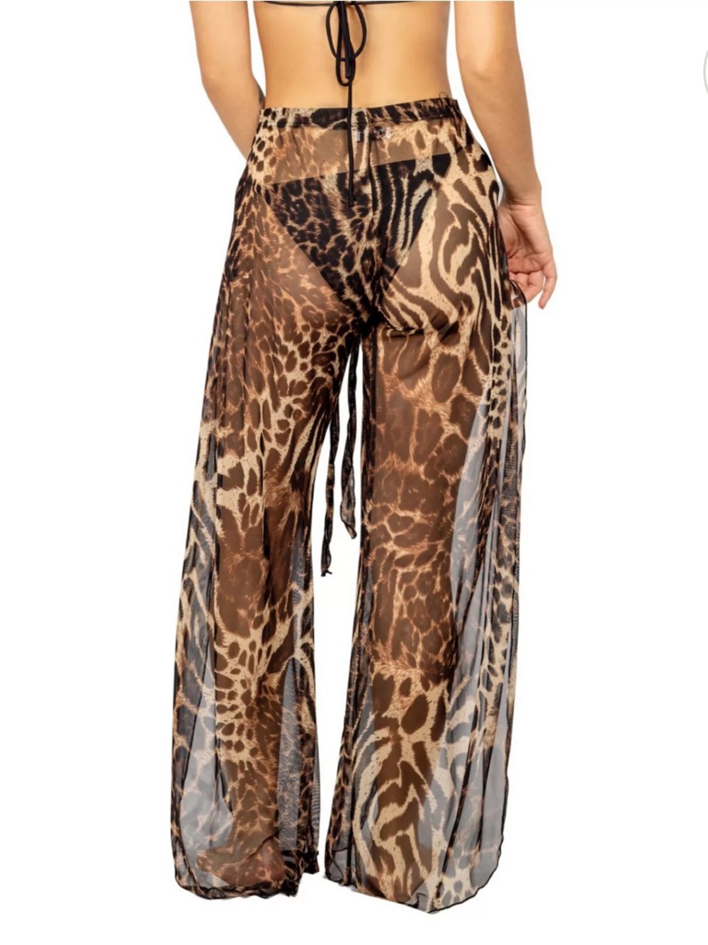Women's Jordan Taylor Animal Skin Swim Cover-Up Harem Pant